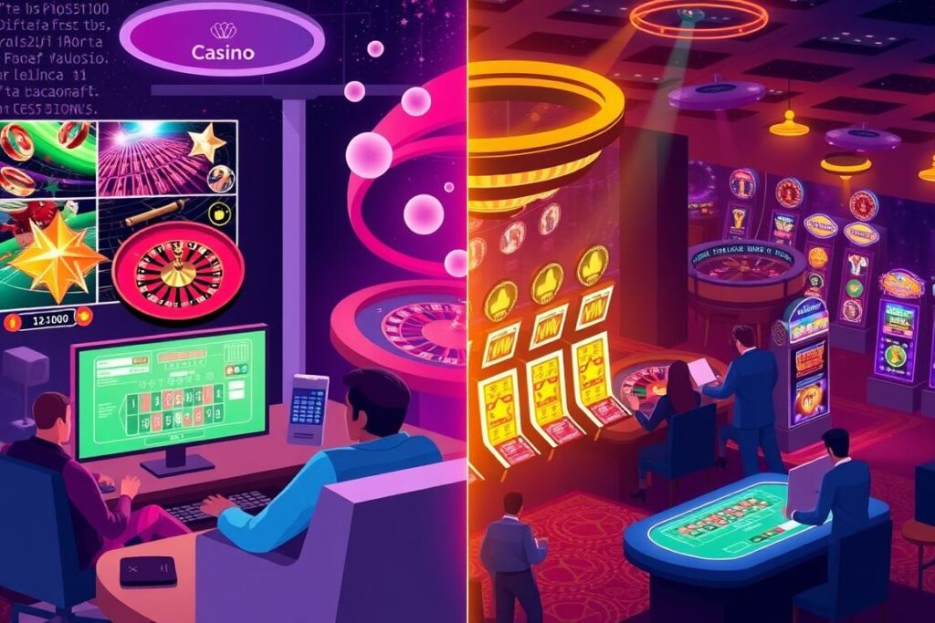 Online-Casinos vs Spielhallen